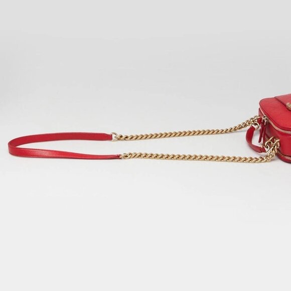 Chanel Red Quilted Caviar Leather Chic Affinity Camera Case Bag - Picture 4 of 12